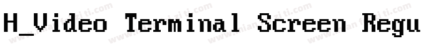 H_Video Terminal Screen Regular字体转换